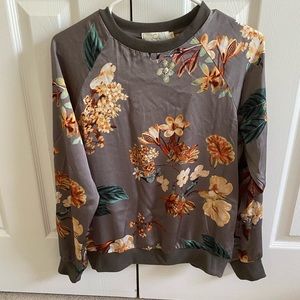 💛Floral pullover blouse sweatshirt